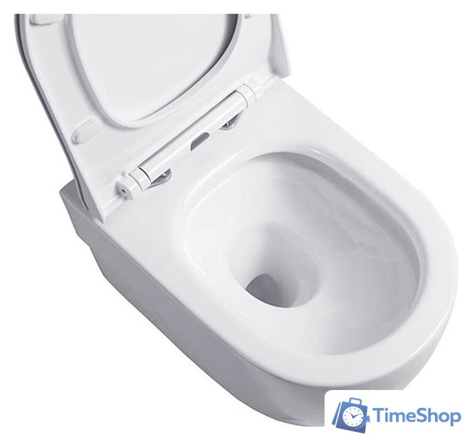 Унитаз подвесной Roxen Porto One Rimless 6 в 1 StounFix Dual Fresh 607036 (кнопка: матовая) - Изображение №8 — Интернет-магазин Time-Shop
