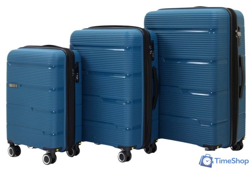 Чемодан-спиннер Pride РР-203 (L, синий) - Изображение №9 — Интернет-магазин Time-Shop