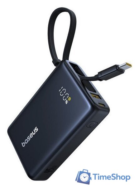 Внешний аккумулятор Baseus Picogo PPPG-1W45C Digital Display Power Bank 45W 10000mAh (черный) - Изображение №1 — Интернет-магазин Time-Shop
