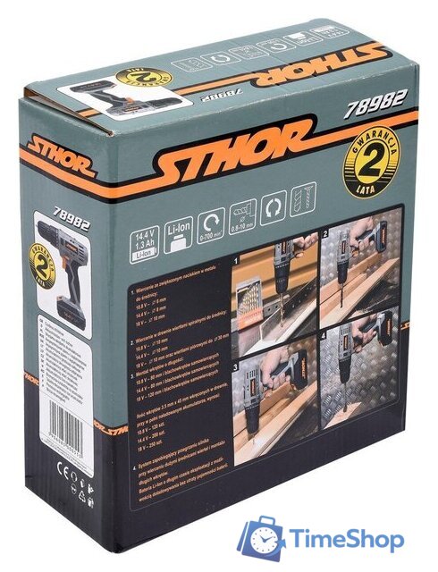 Дрель-шуруповерт Sthor 78982 (с 1-им АКБ) - Изображение №5 — Интернет-магазин Time-Shop
