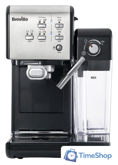 Рожковая кофеварка Breville Prima Latte II VCF108X - Изображение №2 — Интернет-магазин Time-Shop