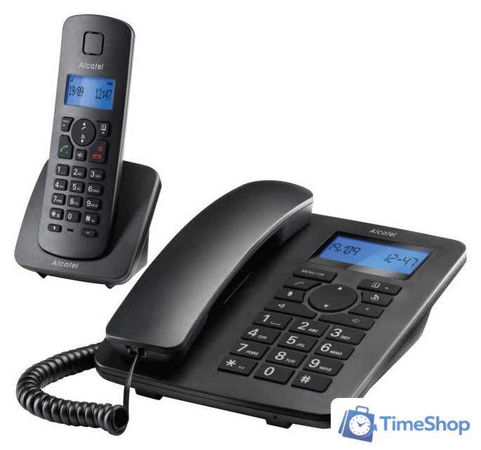 Радиотелефон Alcatel M350 Combo (черный) - Изображение №2 — Интернет-магазин Time-Shop