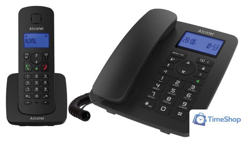 Радиотелефон Alcatel M350 Combo (черный) - Изображение №1 — Интернет-магазин Time-Shop