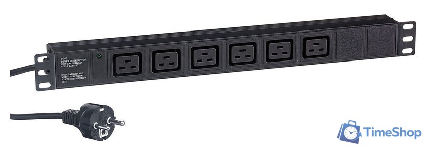 Блок розеток ExeGate ServerPro PDU-19H013 Al-6C19-EU3CU - Изображение №1 — Интернет-магазин Time-Shop