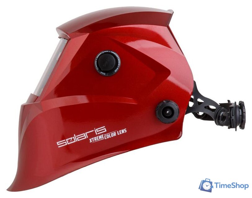 Сварочная маска Solaris ASF650Х (красный металлик) - Изображение №2 — Интернет-магазин Time-Shop