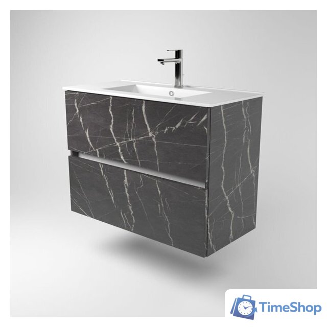  Дабер Тумба под умывальник 011 70 (мрамор черный/белый) - Изображение №2 — Интернет-магазин Time-Shop