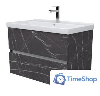  Дабер Тумба под умывальник 011 70 (мрамор черный/белый) - Изображение №1 — Интернет-магазин Time-Shop