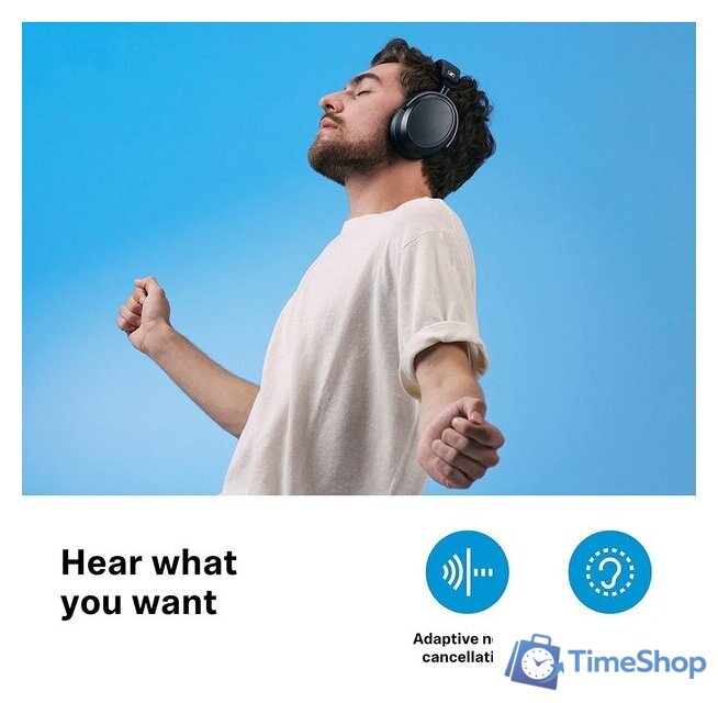 Наушники Sennheiser Momentum 4 Wireless (черный) - Изображение №4 — Интернет-магазин Time-Shop