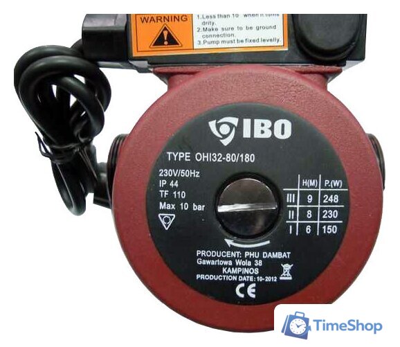 Циркуляционный насос IBO OHI 32-80/180 - Изображение №1 — Интернет-магазин Time-Shop