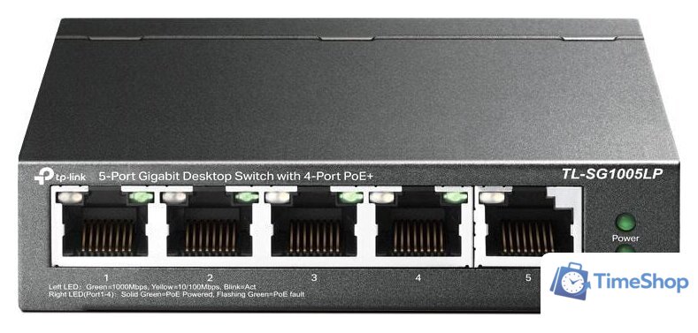 Неуправляемый коммутатор TP-Link TL-SG1005LP - Изображение №1 — Интернет-магазин Time-Shop