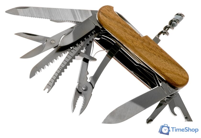 Мультитул Victorinox Swiss Champ Wood (коричневый) - Изображение №4 — Интернет-магазин Time-Shop
