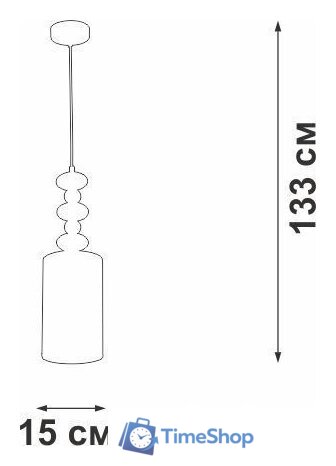 Подвесная люстра Vitaluce V2999-1/1S - Изображение №2 — Интернет-магазин Time-Shop
