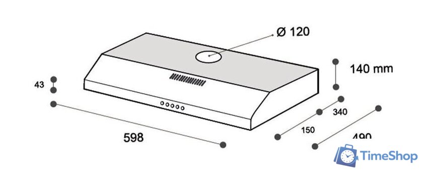 Кухонная вытяжка ZorG Piano 600 60 M (черный) - Изображение №7 — Интернет-магазин Time-Shop