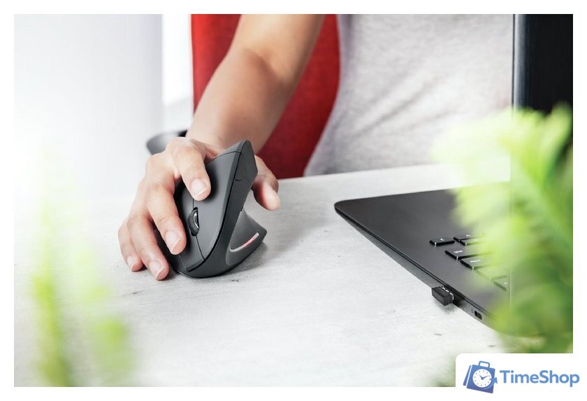 Вертикальная мышь Trust Verto Wireless - Изображение №7 — Интернет-магазин Time-Shop