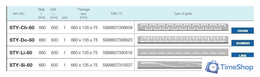 Трап/канал Styron STY-CH-60 - Изображение №2 — Интернет-магазин Time-Shop