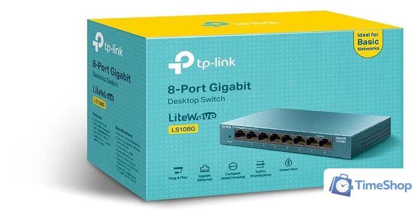 Неуправляемый коммутатор TP-Link LS108G - Изображение №3 — Интернет-магазин Time-Shop