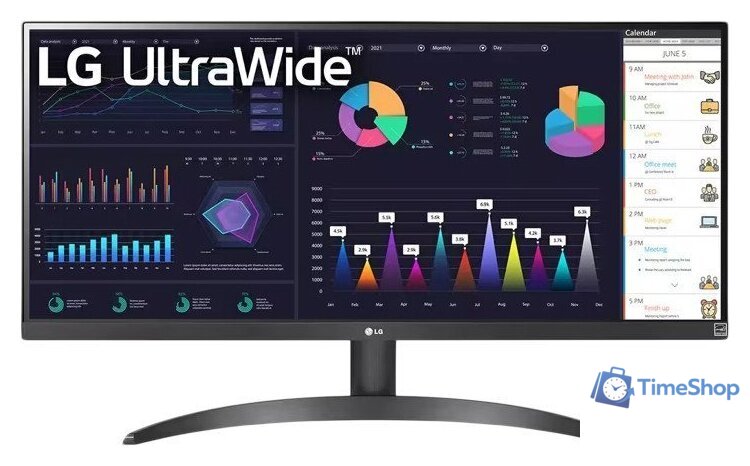Монитор LG UltraWide 29WQ500-B - Изображение №1 — Интернет-магазин Time-Shop