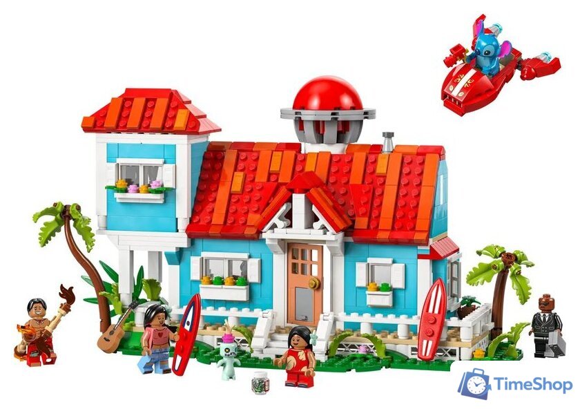 Конструктор LEGO Disney Пляжный домик Лило и Стича 43268 - Изображение №4 — Интернет-магазин Time-Shop