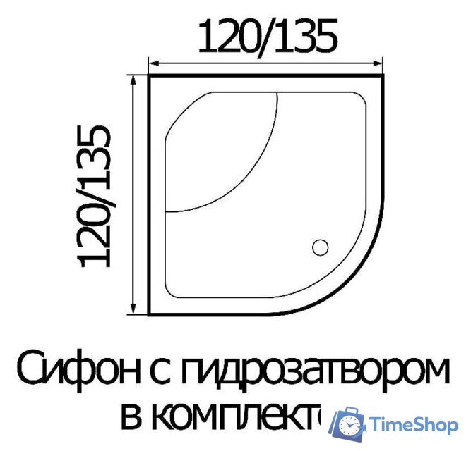 Ванна River 120/120/55 - Изображение №2 — Интернет-магазин Time-Shop