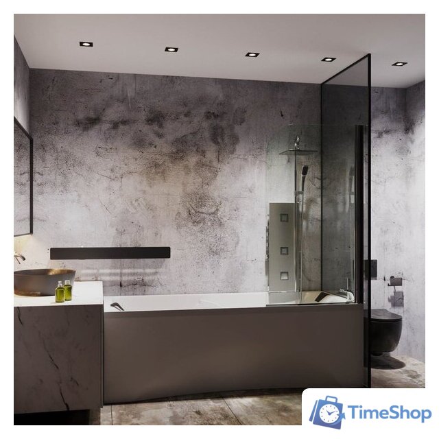 Стеклянная шторка для ванны Roxen Brimen 52010-80B 80х140 - Изображение №6 — Интернет-магазин Time-Shop