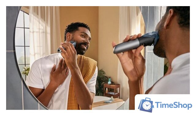 Триммер для бороды и усов Philips Beard Trimmer 7000 Series BT7670/15 - Изображение №6 — Интернет-магазин Time-Shop