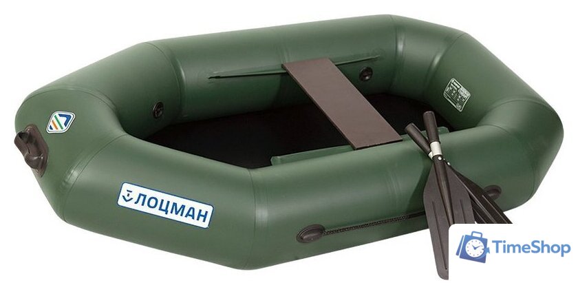 Гребная лодка Лоцман Гребная стандарт ЛС-200 ГР (зеленый) - Изображение №1 — Интернет-магазин Time-Shop