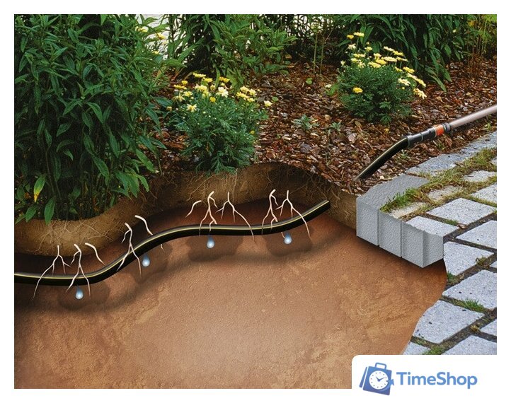 Сочащийся шланг Gardena Шланг сочащийся для подземной прокладки (13,7 мм, 50 м) 1395-20 - Изображение №3 — Интернет-магазин Time-Shop