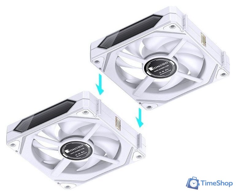 Комплект вентиляторов для корпуса Jonsbo ZL-120 Reversed (белый, 3 шт.) - Изображение №14 — Интернет-магазин Time-Shop