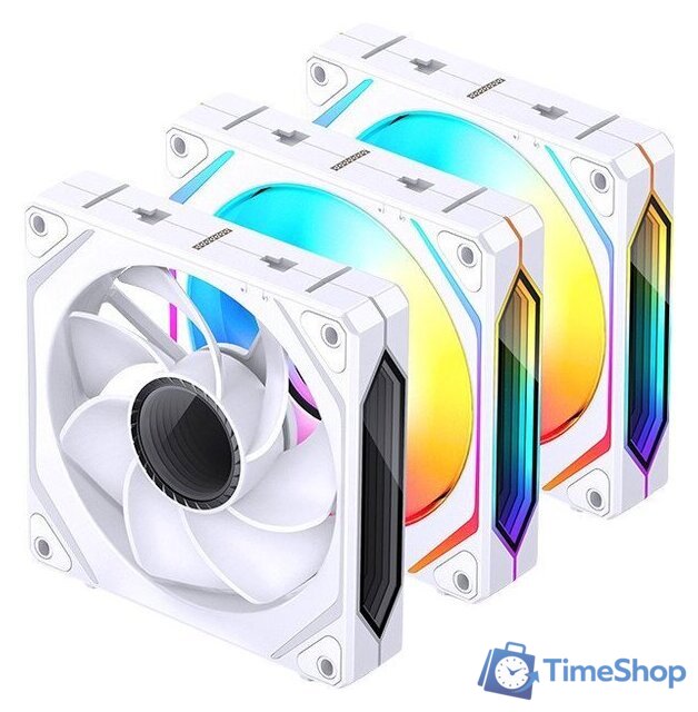 Комплект вентиляторов для корпуса Jonsbo ZL-120 Reversed (белый, 3 шт.) - Изображение №1 — Интернет-магазин Time-Shop