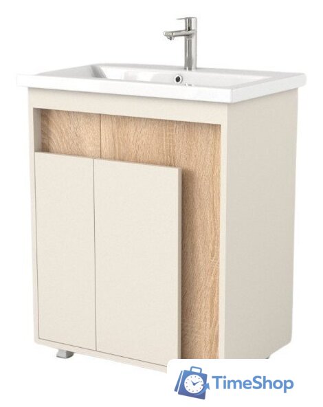  Дабер Тумба под умывальник 015 60 Т15.6.0.18 (бежевый/дуб бардолино) - Изображение №1 — Интернет-магазин Time-Shop