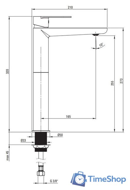 Смеситель Deante Alpinia BGA 020K - Изображение №4 — Интернет-магазин Time-Shop