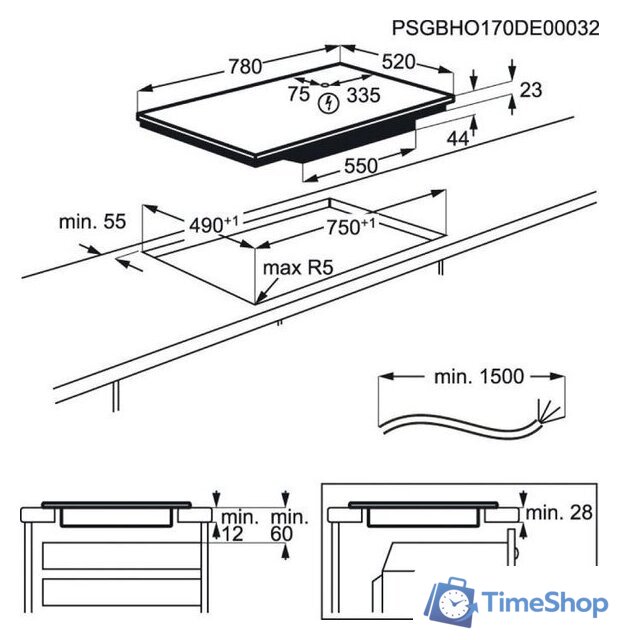 Варочная панель Electrolux EIV83443BW - Изображение №3 — Интернет-магазин Time-Shop