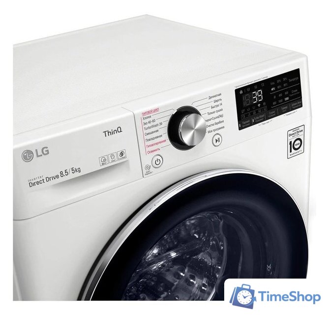 Стирально-сушильная машина LG F2V9GC9W - Изображение №4 — Интернет-магазин Time-Shop