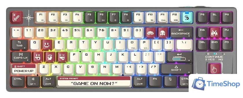 Клавиатура A4Tech Bloody WS87 Pixels Red (Bloody BLMS Red Plus) - Изображение №1 — Интернет-магазин Time-Shop