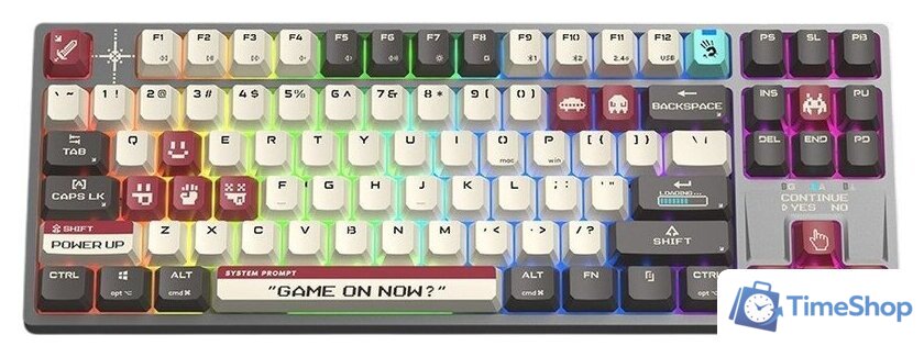 Клавиатура A4Tech Bloody WS87 Pixels Red (Bloody BLMS Red Plus) - Изображение №3 — Интернет-магазин Time-Shop