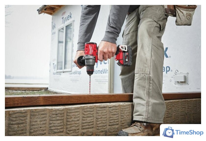 Дрель-шуруповерт Milwaukee M18 FUEL M18FDD3-502X 4933479863 (с 2-мя АКБ 5 Ач, кейс) - Изображение №16 — Интернет-магазин Time-Shop