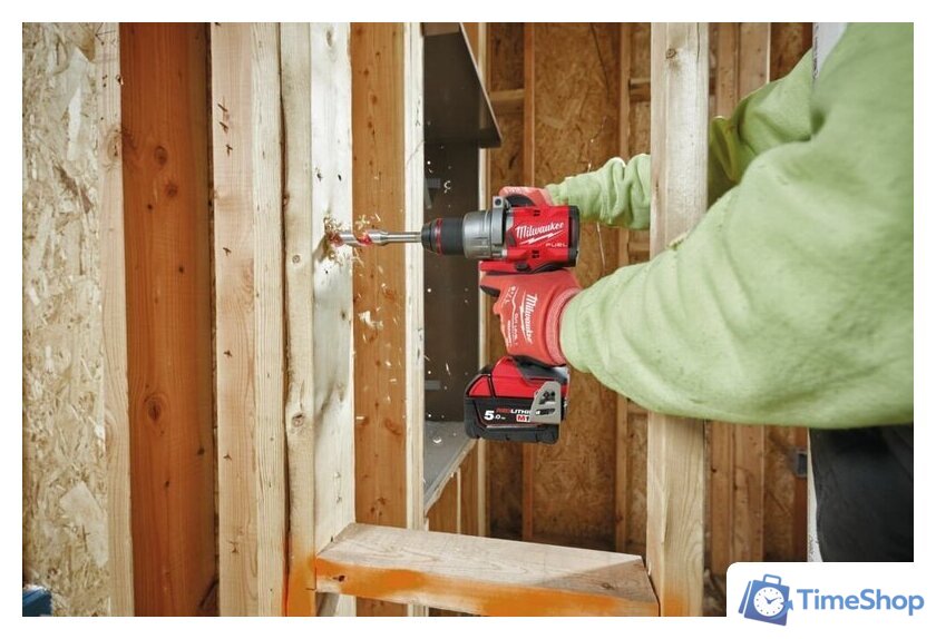 Дрель-шуруповерт Milwaukee M18 FUEL M18FDD3-502X 4933479863 (с 2-мя АКБ 5 Ач, кейс) - Изображение №10 — Интернет-магазин Time-Shop