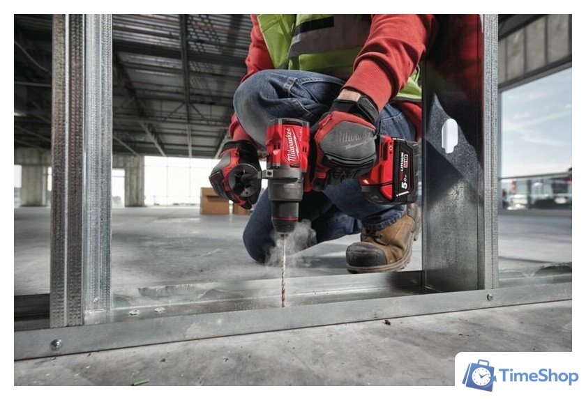 Дрель-шуруповерт Milwaukee M18 FUEL M18FDD3-502X 4933479863 (с 2-мя АКБ 5 Ач, кейс) - Изображение №18 — Интернет-магазин Time-Shop