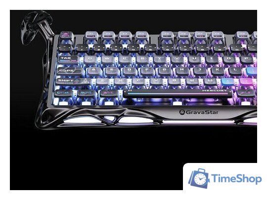 Клавиатура Gravastar Mercury K1 Pro Special Edition Cyberpunk (GravaStar x Kailh Speedy Mint) - Изображение №8 — Интернет-магазин Time-Shop