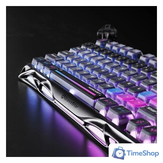 Клавиатура Gravastar Mercury K1 Pro Special Edition Cyberpunk (GravaStar x Kailh Speedy Mint) - Изображение №4 — Интернет-магазин Time-Shop