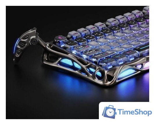 Клавиатура Gravastar Mercury K1 Pro Special Edition Cyberpunk (GravaStar x Kailh Speedy Mint) - Изображение №3 — Интернет-магазин Time-Shop