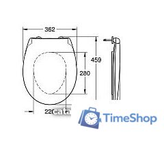 Сиденье для унитаза Grohe Bau 39493000 - Изображение №4 — Интернет-магазин Time-Shop