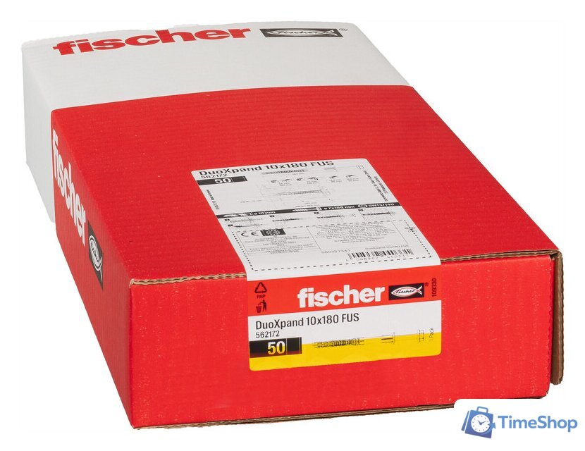 Дюбель фасадный Fischer DuoXpand 10x180 FUS 562172 (50 шт) - Изображение №2 — Интернет-магазин Time-Shop