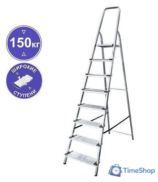 Лестница-стремянка Новая высота NV 1117 8 ступеней - Изображение №1 — Интернет-магазин Time-Shop
