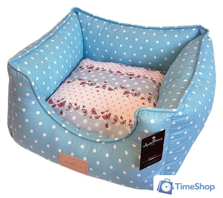 Лежак AntePrima Yolande YOLTURPOIS02 (голубой горошек) - Изображение №1 — Интернет-магазин Time-Shop