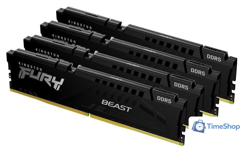 Оперативная память Kingston FURY Beast 4x32ГБ DDR5 5200 МГц KF552C40BBK4-128 - Изображение №1 — Интернет-магазин Time-Shop