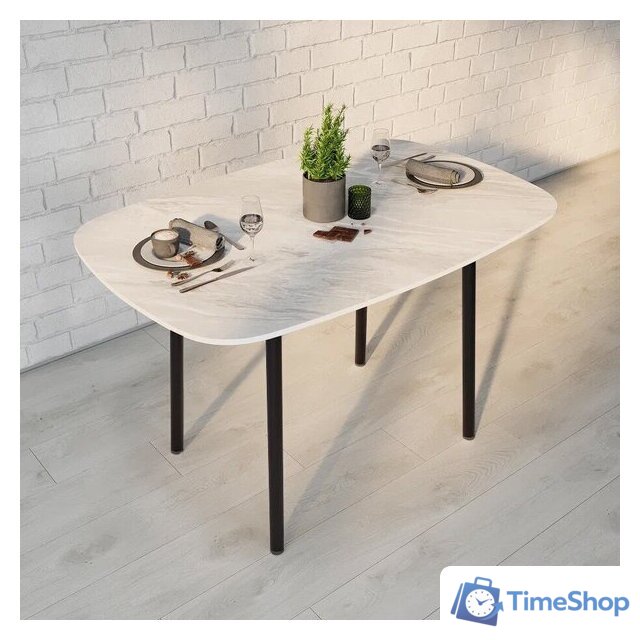 Кухонный стол ВВР Кэлли-2 раздвижной (лавант/черный, пластик) - Изображение №1 — Интернет-магазин Time-Shop