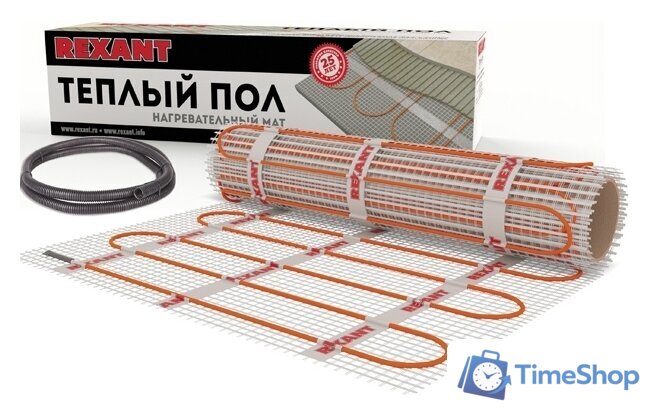 Нагревательный мат Rexant Extra 0.5x8 м 640 Вт - Изображение №1 — Интернет-магазин Time-Shop