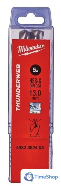 Набор сверл Milwaukee 4932352405 (5 предметов) - Изображение №1 — Интернет-магазин Time-Shop