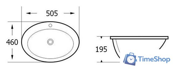Умывальник Roxen Tierra 570150 - Изображение №4 — Интернет-магазин Time-Shop
